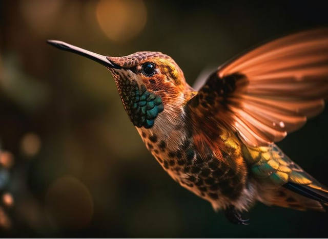 Unique Coloration of Hummingbirds